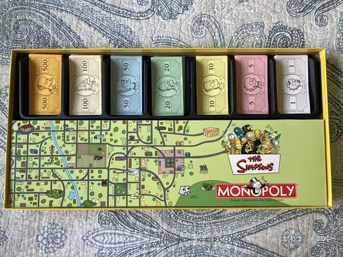 Simpsons Monopoly Game 2001 Welcome To  Springfield  Parker Brothers Complete - Picture 5 of 11