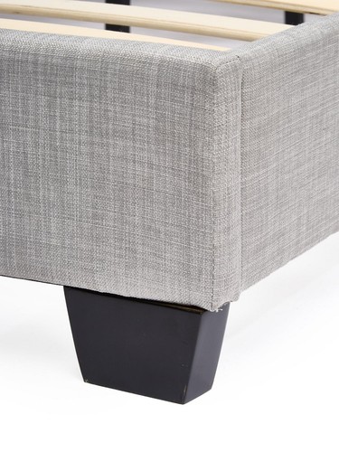 Riley Fabric Small Double Bed Frame Light Grey TOP SELLER & FAST DELIVERY - Picture 5 of 6