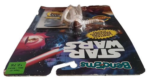 STAR WARS Bend-Ems Princess Leia Figure 4"  w/Bonus L.E. Topps Trading Card 1993 - Afbeelding 4 van 5