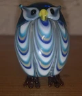 Murano? Or Murano  Style Hand Blown Art Glass Owl Figurine Sculpture 1 1/2” Tall