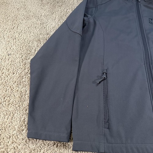 Mazda Raceway Laguna Seca Jacket Mens Small Gray Softshell Full Zip Track Map - Picture 8 of 15