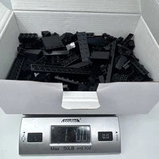 LEGO Bulk Lot of Legos 1 lb. Parts Pieces Bricks Black City Star Wars Castle
