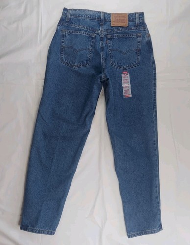 NEU Vintage Levi 551 Jeans Relaxed Fit Tapered Leg Damengröße 12 KURZ 1995 Mom - Bild 3 von 17