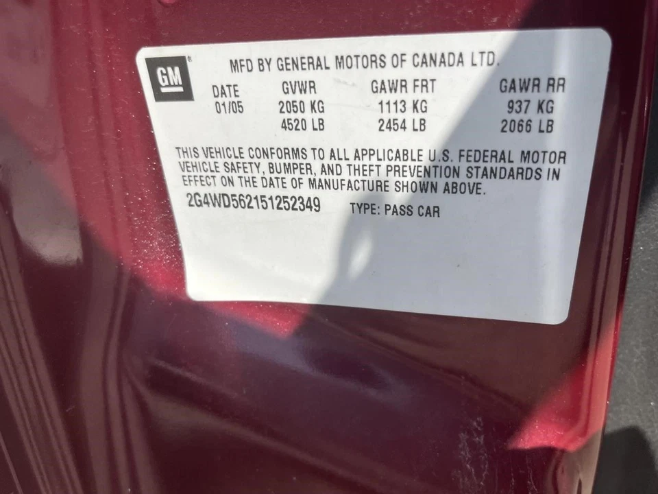 Shifter LACROSSE 2005 Transmission Shift 1105844 Foto 3 de 3