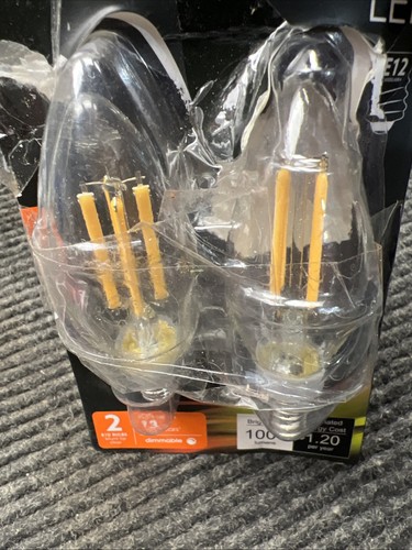 (2-Pk) Feit Electric Blunt Tip LED Bulbs 2700K 100W BPCTC100927CAFIL/2 - Picture 2 of 7