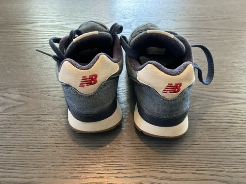 Scarpe classiche New Balance 574 giovani taglia 12 blu rosso NB sneakers sportive - Foto 4 di 6