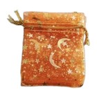 10 Moon Star Organza Gift Bags Wedding Jewelry Drawstring Xmas-3.54" x 2.76" New