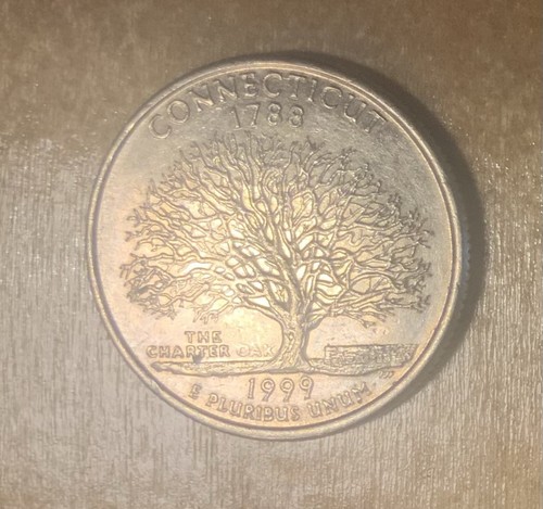 1999 D Connecticut State Quarter Multiple Errors 1038 - Picture 2 of 2