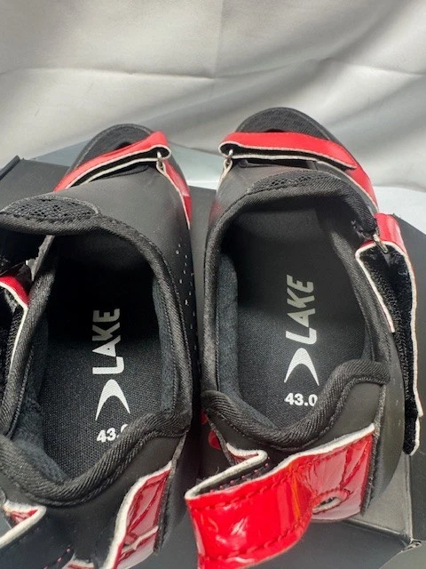 Zapato de fibra de carbono Lake TX223 - rojo/negro - talla 10 *nuevo - sin etiquetas Foto 4 de 4