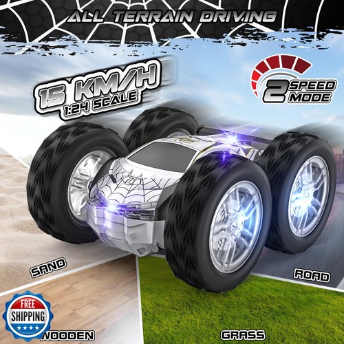 Coche de control remoto Wupuaait para niños, coches de acrobacias RC juguetes para niños de 4 a 7 años con - Imagen 5 de 5