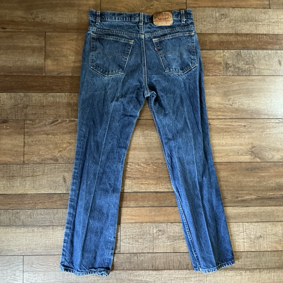 80s Levi’s 517 MADE IN USA W36/L31 Vintage 80s Levi's 517 Orange Tab Red Batwing Dark Wash