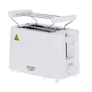 Adler Ad3223 Toaster Weiß 900w Küchenkleingerät Haushaltsgerät
