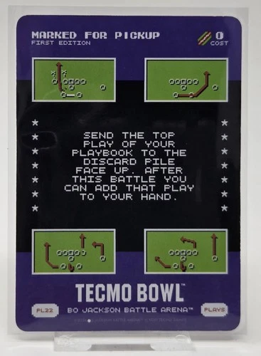 Marked For Pickup 2026 Bo Jackson Battle Arena Tecmo Bowl Play Card SP #PL22