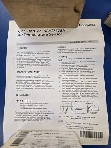 HONEYWELL - C7770A1006 - AIR TEMPERATURE SENSOR - Picture 4 of 5