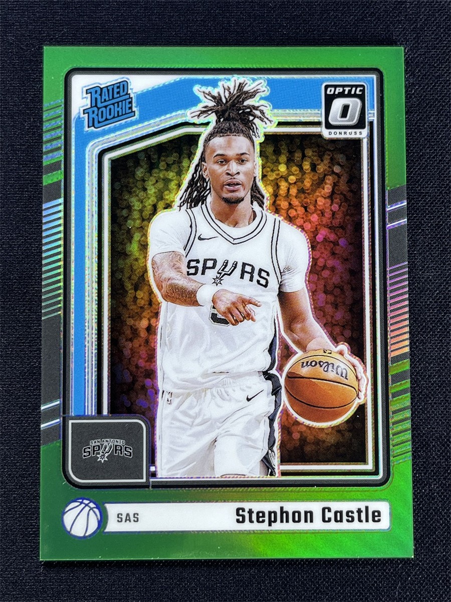 2024-25 Panini Donruss Optic Stephon Castle #254 Lime Green Rated Rookie RC /149