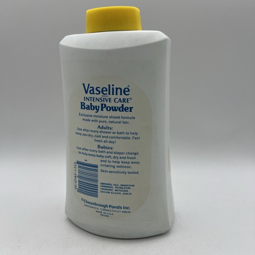 Vtg 1970's Vaseline Intensive Care Baby Powder 24 oz Talc Family Size Jumbo Prop - Picture 5 of 7