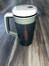 Baby Brezza Gray White Portable One Step Motorized Baby Formula Mixer Pitcher.