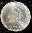 Mayan Calendar 1 Troy Oz Silver Round.