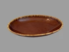 Hull Brown Drip Vintage Spaghetti Plate Oven Proof USA 10.75" x 8.25" 1969-1985