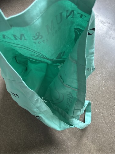 Fortnum & Mason blue Canvas Tote bag Eau De Nil Lobster NWT - Picture 12 of 13