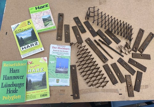 DDR-Grenze im Harz: Schrauben/Metallgitter Zonengrenze;  1990 gefunden - Bild 2 von 14