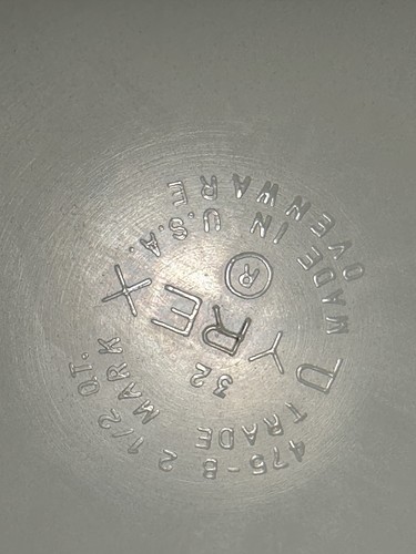 Vintage Pyrex frühe amerikanische Cinderella Kasserollen 1/1,5/2,5 Quart Set mit Box 1970er - Bild 4 von 8