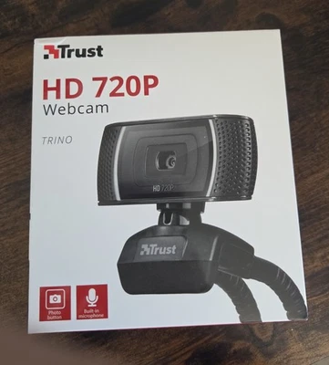 Trust Trino HD Webcam with Microphone 1280x720 30 FPS Universal Stand New - Image 1 of 2