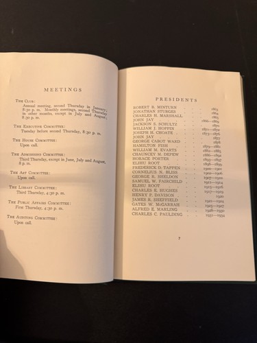 The Union League Club New York Charters/Officers/Bylaws 1926 1928 1930 1934 Lot - Imagen 11 de 11