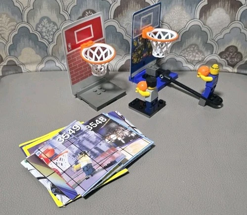 LEGO NBA Sports Basketball 3548 Slam Dunk Trainer & 3549 Shot Trainer Complete