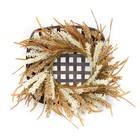 Wreath and Wicker Wall Decor 20"SQ Foam/Willow