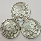 1937-P 1937-D 1937-S Buffalo Nickel Set (Lot#4)