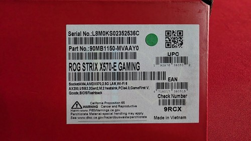 ROG Strix X570-E Gaming Motherboard with 32GB DDR4 RAM - Photo 9/9