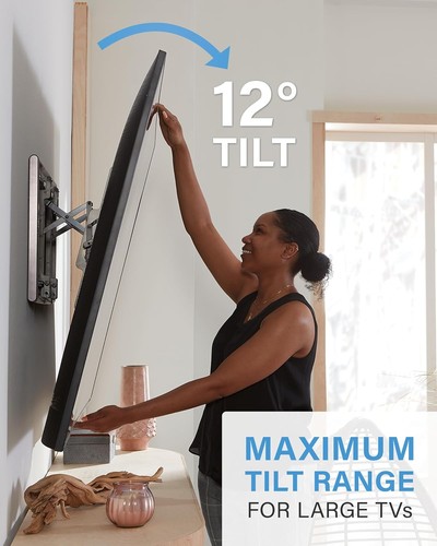 Easy DIY Tilting TV Wall Mount for 42" to 90" Screens - 12 Degree Tilt & Swivel - Picture 5 of 11