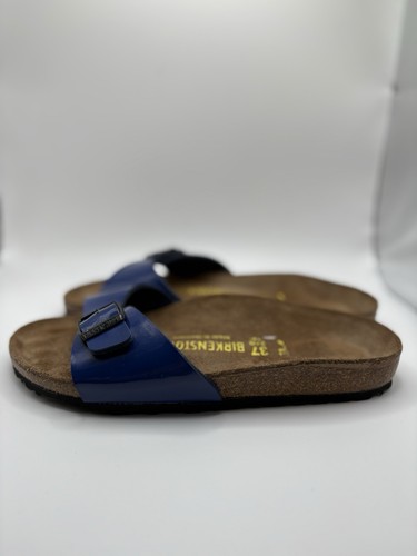 Birkenstock Madrid Lackleder Blau Sandalen 37 L6 M4 Schuhe - Bild 2 von 7