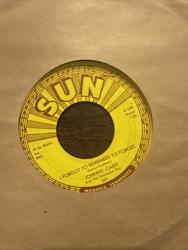 Sun Records 45 Lot Johnny Cash 4 Records - Picture 6 of 9
