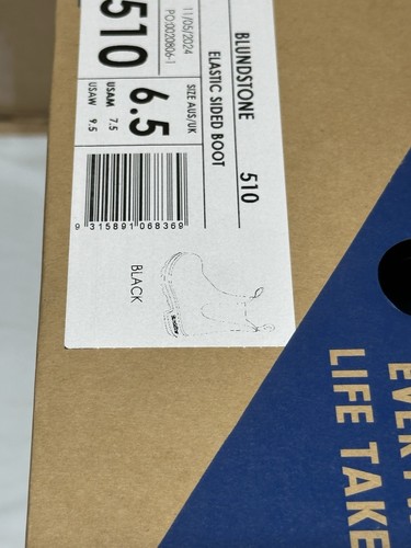BOTA NEGRA BLUNDSTONE 510 CARA ELÁSTICA CHELSEA EE. UU. TALLA 7,5 REINO UNIDO TALLA 6,5 - Imagen 17 de 17