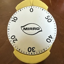 VINTAGE MIRRO HARVEST GOLD KITCHEN 60 MINUTE TIMER MID CENTURY RETRO WORKS GREAT