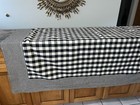 FABULOUS MODERN FARMHOUSE BLACK&WHITE CHECK TABLECLOTH~68” X 51”