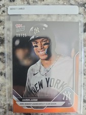 2025 Topps Now Aaron Judge Card #577 Orange Foil Parallel 8/25