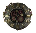 Scratch & Dent Steampunk Bronze Finish Rivet Plate Wall Clock