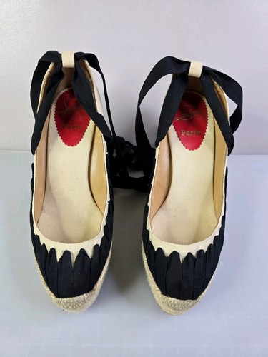 AUTÉNTICA Alpargata Christian Louboutin Talla 39 EE. UU. 6,5 - ¡MIRA PRE-AMADA!! - Imagen 2 de 24