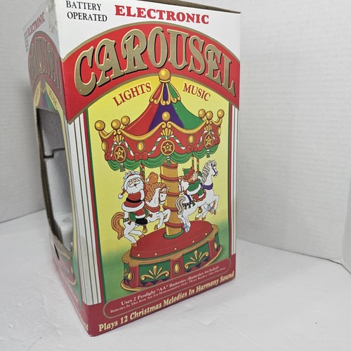 Electronic Christmas Carousel with Lights & Music - Plays 12 Melodies - Picture 10 of 15