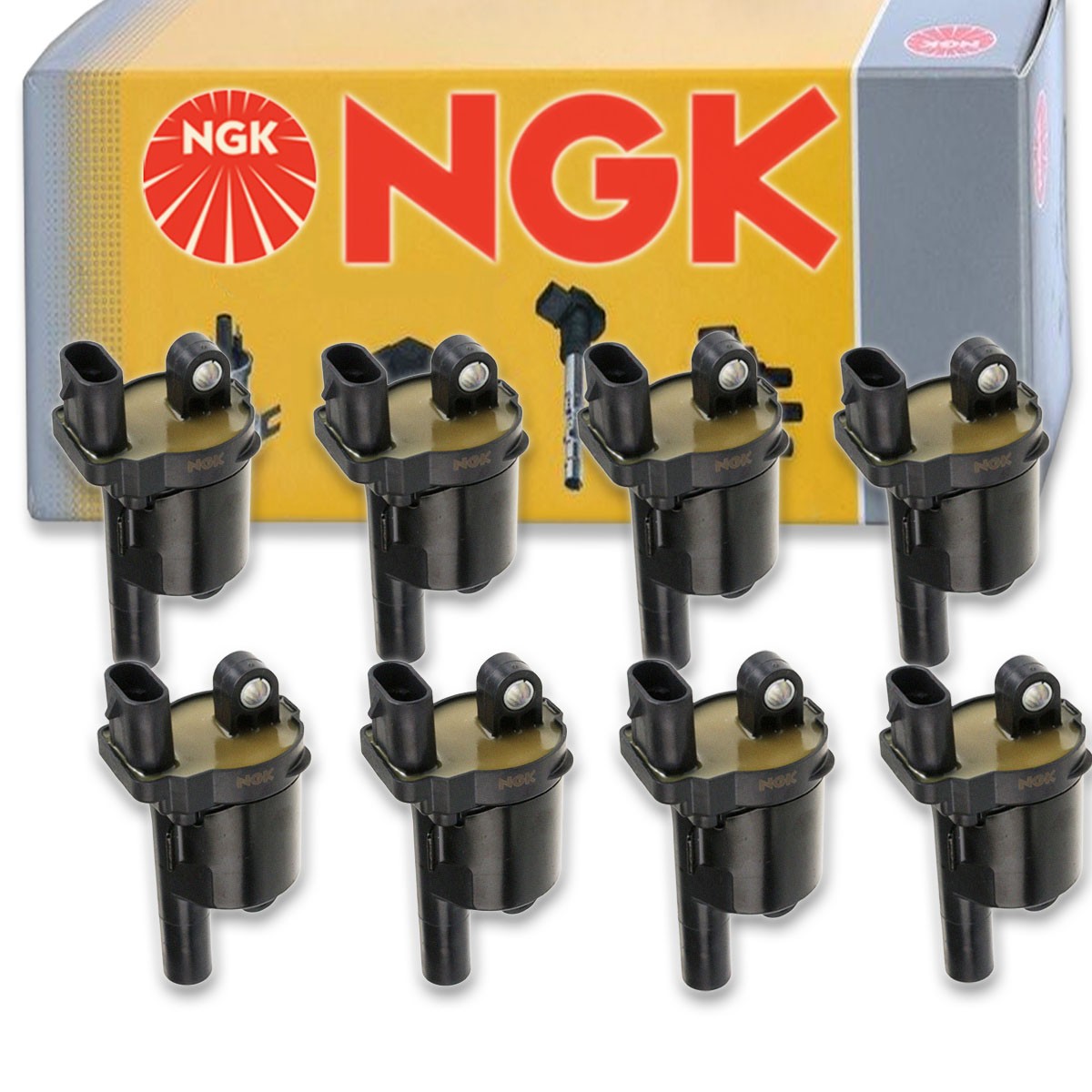 8 pc NGK Ignition Coils for 2015-2019 Chevrolet Suburban 5.3L 6.2L V8 Spark nv
