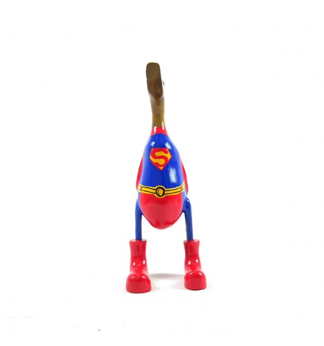 Grand canard super-héros en bois 35cm - Superman - Bild 4 von 5
