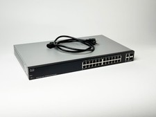 Cisco SF220-24P 24-Port 10/100 PoE Smart Plus Switch with 2 Gigabit Uplinks