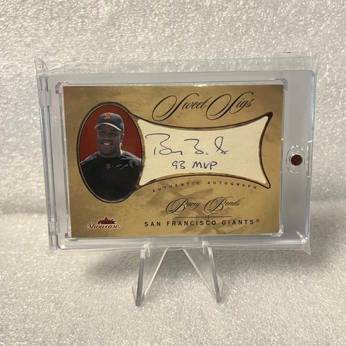 2003 Fleer Showcase Sweet Sigs Barry Bonds Auto Inschrift MVP BB-SS