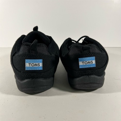 Zapatos informales TOMS para mujer de lona negros con cordones talla 5 - Imagen 2 de 6