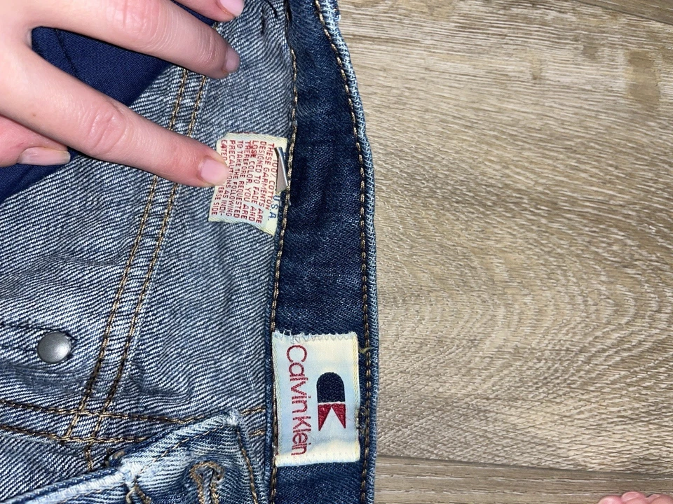 Pantalones de mezclilla vintage de los años 80/90 Calvin Klein juveniles talla 5 cintura alta hechos en EE. UU. Foto 3 de 4