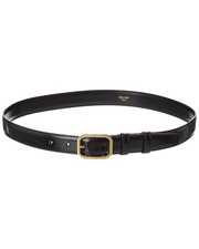 Celine Bc-16 Leather Belt Women's Black 85