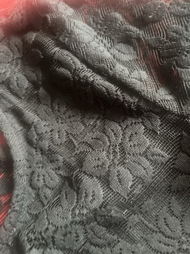 2 lace tops Size 10-12 black Topshop Cropped Sheer Back M&S Burgundy Vest Stretc - Picture 5 of 19